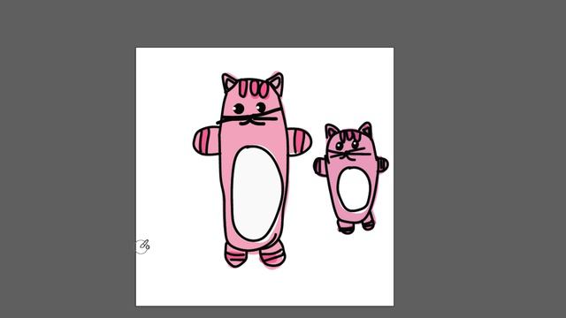 Рисуем смешных котиков детям часть 54