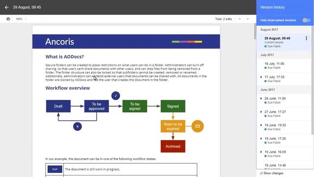 How to make copies of old versions of Google Docs