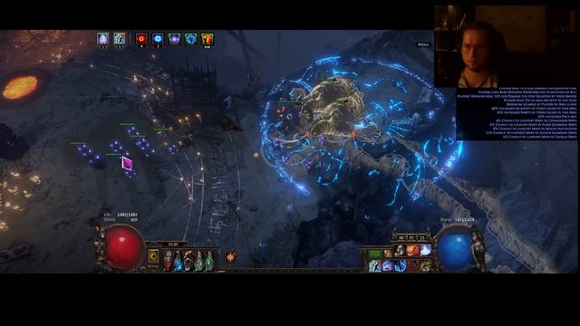 Risking it all: MAGEBLOOD or VOID - 1 portal, 90% DR, 6 proj - Frostblink Totem vs Valdo Puzzle Box