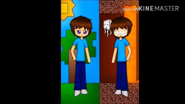 ||Стив и Херобрин// клип слеза