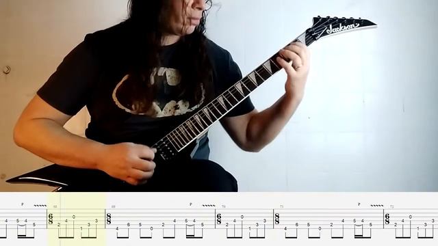 Death - The Philosopher Cover (Tabs On Screen)