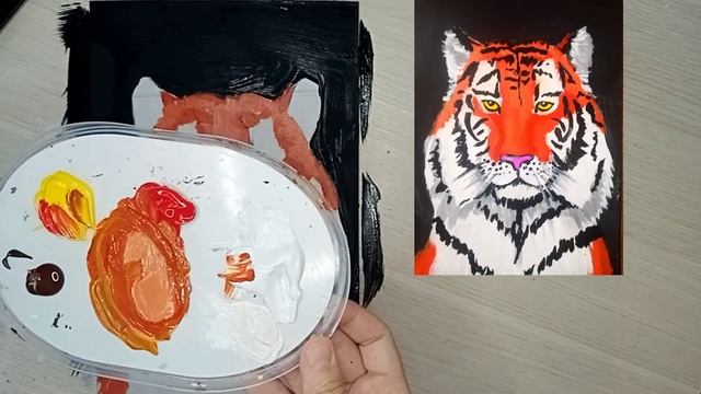Как нарисовать тигра. How to draw a tiger