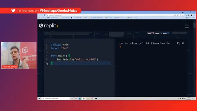 Aprende a Programar con #GO ?? | Manuel S. Lemos, Community Lead en GeeksHubs