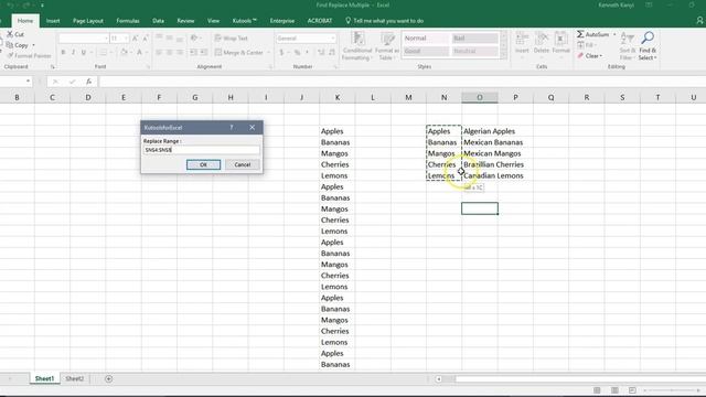 Find and Replace Multiple Values in Excel - ALL AT ONCE!
