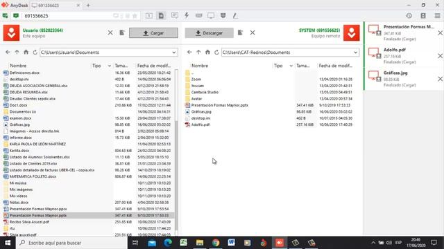 AnyDesk (Transferencia de Archivos).