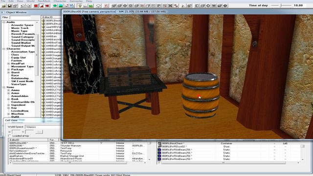 Skyrim Creation Kit 29: Supplies Chest/Junk Barrel/ Sound Effects via Script