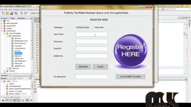Publicly Verifiable Boolean Query Over Outsourced Encrypted Data | Final Year Projects 2018 - 2019