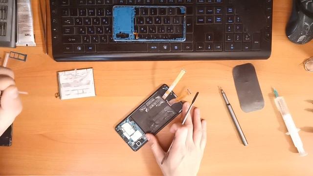 Быстро разряжается Samsung A7 2018. Замена аккумулятора. Replacement battery Samsung A7 2018