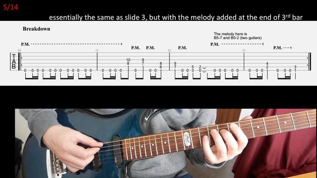 Megadeth The Conjuring rhythm guitar lesson