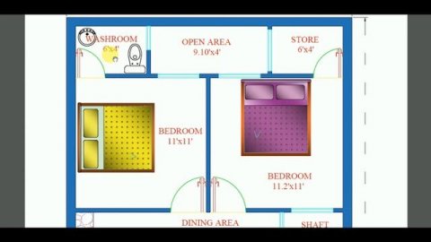 24X42 Building Plan II 1008 Sq Ft House Plan II East Facing Home Map II 24X42 Makaan Ka Naksha
