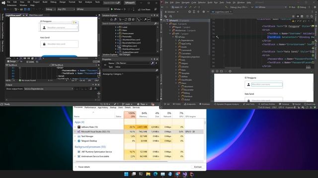 Jetbrains Rider vs Visual Studio 2022 Memory Usage Comparison On Windows 11