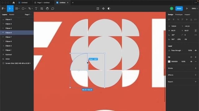 Creating Minimalist Logos in Figma Using Booleans
