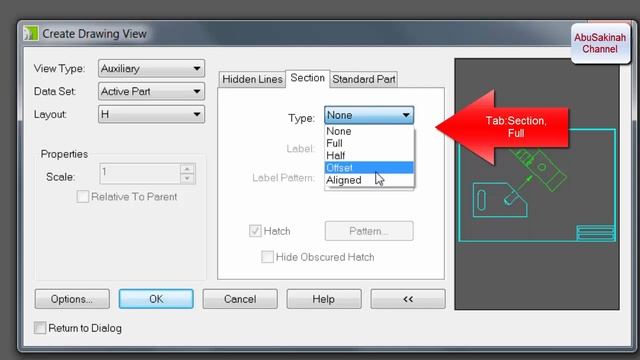 Autodesk Mechanical Desktop Tutorial - How to create Section View