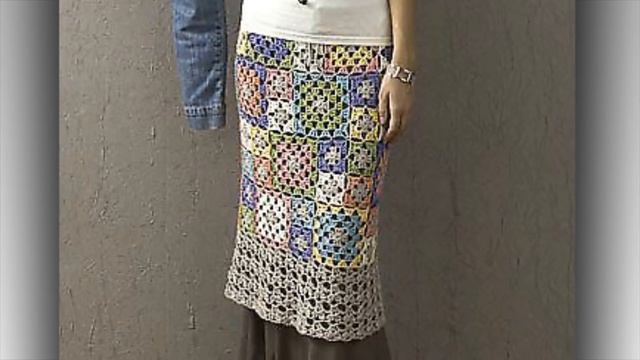 Pletena moda.Стильная юбка из отдельных элементов