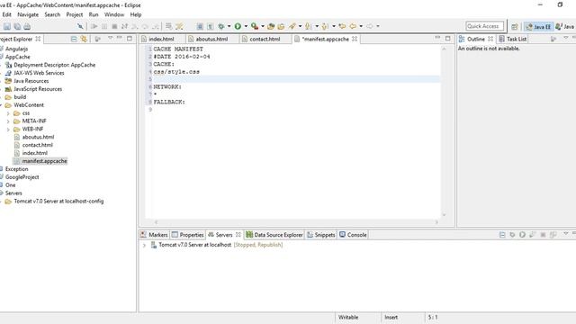 Cache Manifest Tutorial HTML5