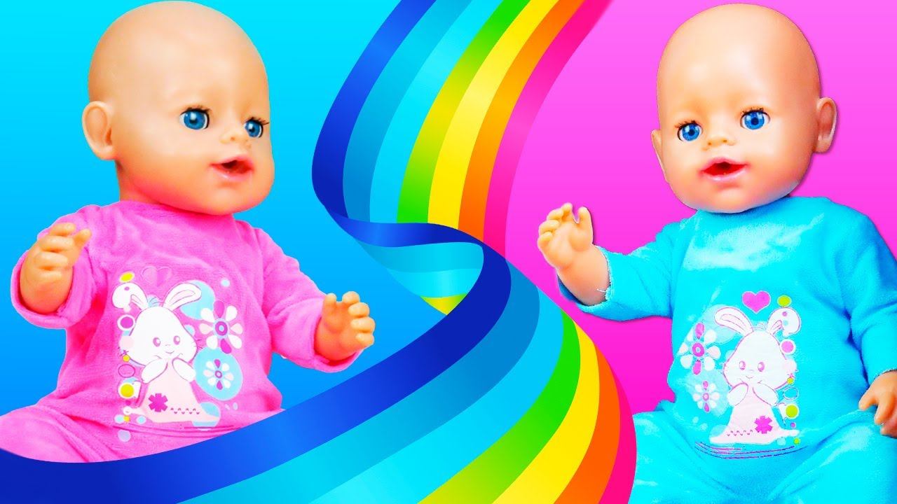 Кукла БЕБИ БОН и портал меняющий цвет предметов! Игры и мультики для детей с Baby Born