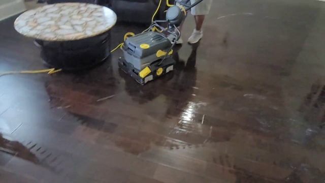 These engineered hardwood floors needed a serious cleaning and the results were AMAZING?