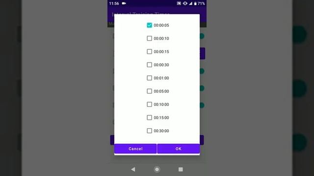 【Android App】Interval Training Timer