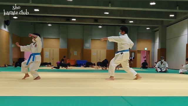 空手道 練習風景  Karate Do Training scene  Uchikomi Basics and Kata