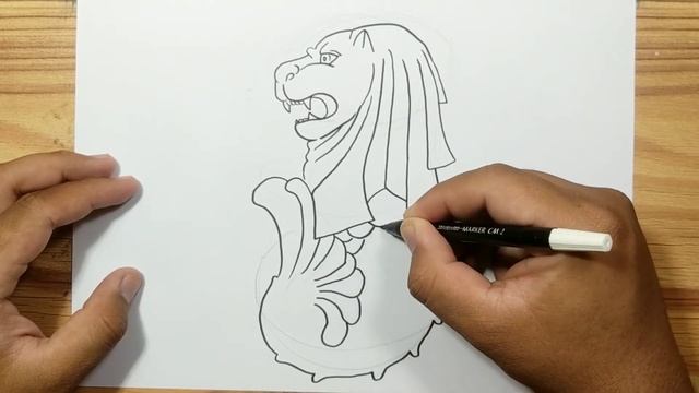 How To Draw MERLION