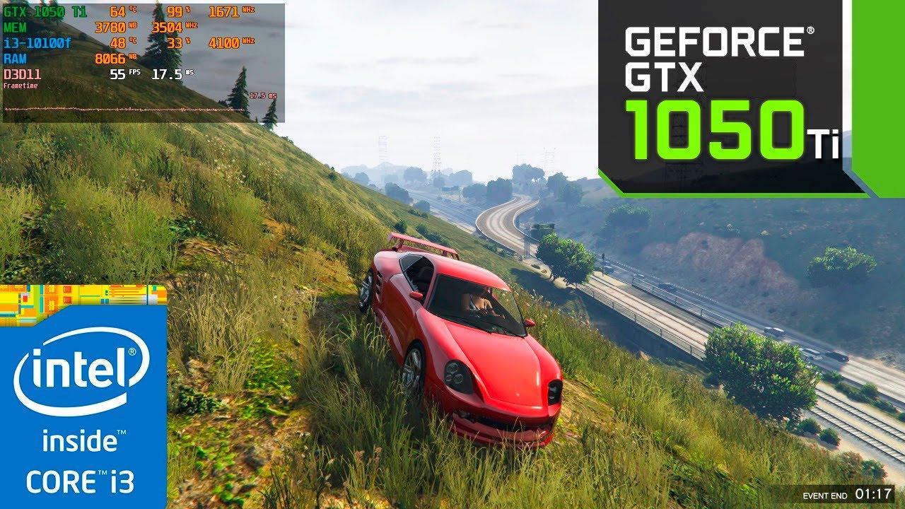 GTA 5 Online : GTX 1050 Ti + i3-10100F