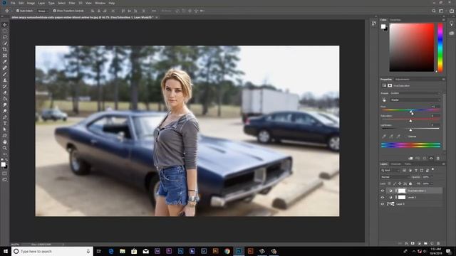 Cinematic color grading in photoshop CC