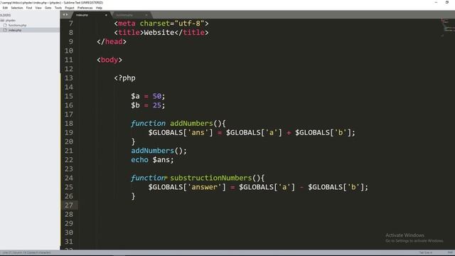 Lecture 21- Working with Global Variable and Scope