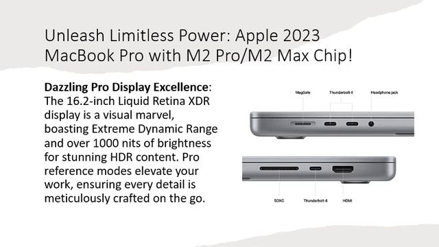 Unleash Limitless Power: Apple 2023 MacBook Pro with M2 Pro/M2 Max Chip!