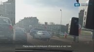 Утренние пробки усугубила авария на проспекте Труда в Воронеже