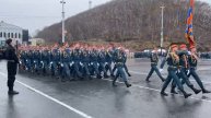 Камчатские спасатели приняли участие в торжественном шествии в честь 79-ой годовщины Победы