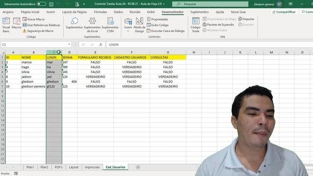 Como Trocar A Senha Do Login E Fazer Confirmação De Senha Via Excel VBA | Cadastro Do Zero Aula 24