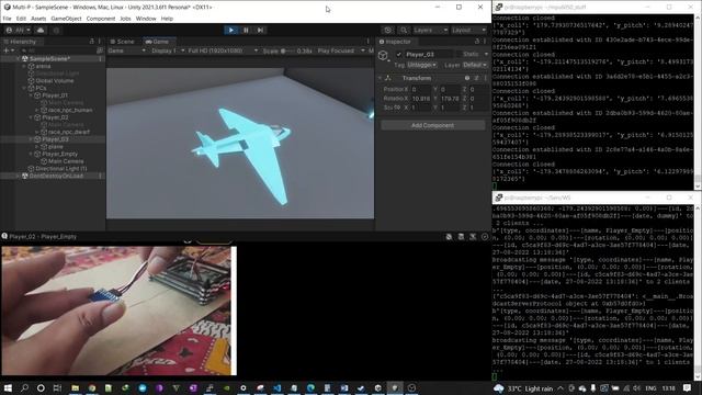IMU - Unity Fusion ( using WebSockets )