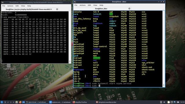 DragonOS Focal Nzyme v1.0.0 Test w/ 2x LoRa + bladeRF-wiphy (SX126X LoRa, bladeRFxA9, NUC) part 2