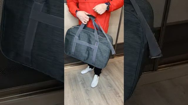 Сумка спортивная Adidas, цвет серый.