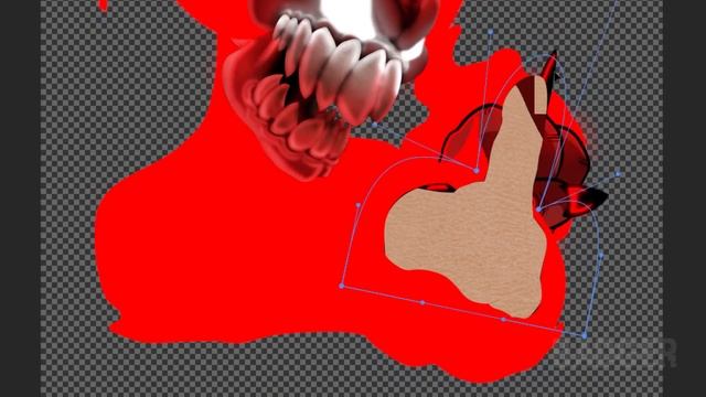 Making Demon Tricky from a Friday Night Funkin' Mod in Photoshop | Speed Edit