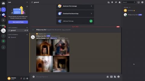 Midjourney – How to Create a Server and Upload Image as reference
