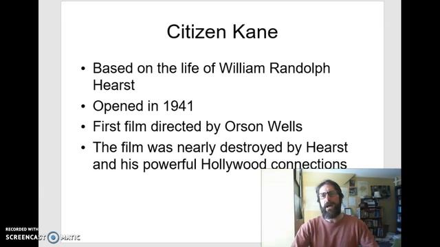 Citizen Kane Lecture Part 1