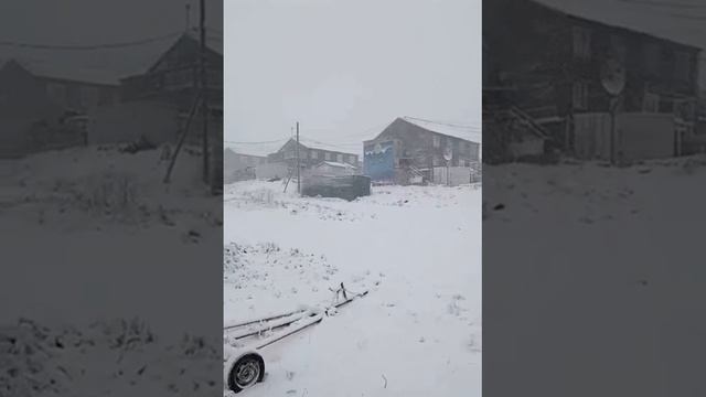 Снегопад в Якутии