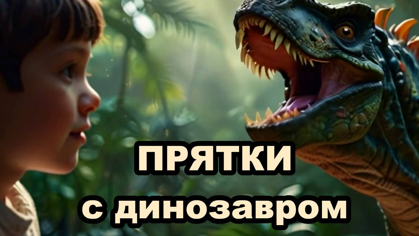 Детская песенка на стихотворение Нины Агошковой "Прятки с динозавром".
