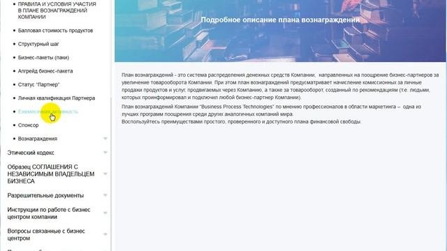 Где почитать о маркетинг плане компании Business Process Technologies