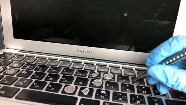 Mac Book Air 2013 11インチ A1465 キーボード押せない修理