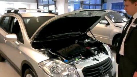 Упоры (амортизаторы) капота для SUZUKI SX4 (Сузуки SX4) с 2013 г.в.