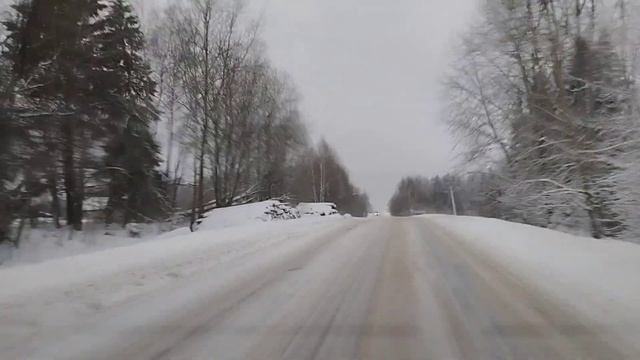 Недалеко от Заславля.Красиво, но скользко...04.12.23 г.