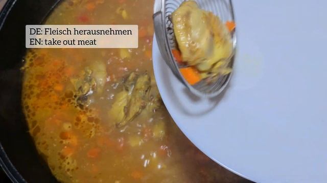Rezept für Hühner- und Gemüsesuppe (ohne Ei) # 159