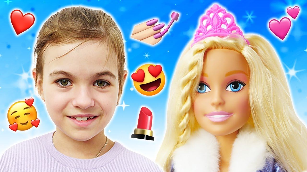 Игры в салон красоты – Собираем Барби на свидание! Видео про куклы для девочек