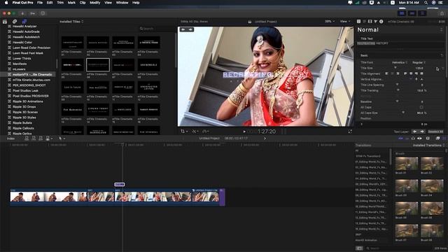 MAC/ FCPX  3D/2D/ Wedding Effect 2020 ll Master World ll M - 9153458645 ll