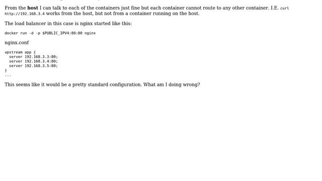 DevOps & SysAdmins: How do I set up docker containers to communicate on private network?
