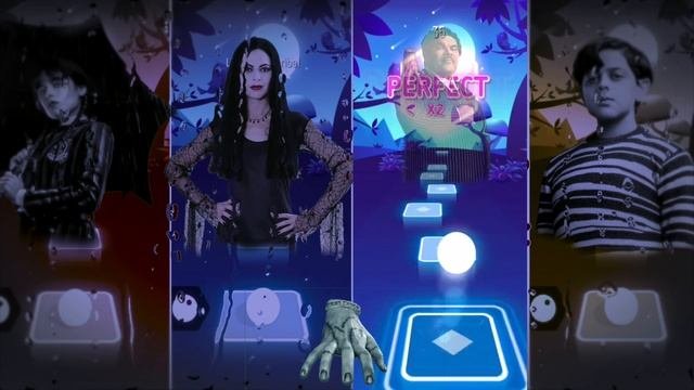 WEDNESDAY Addams Family ? Motricia Addams vs Gomez Addams vs Pugsley Addams  Tiles Hop EDM Rush
