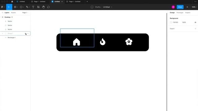 Animating a tab bar menu in Figma #figmatutorial