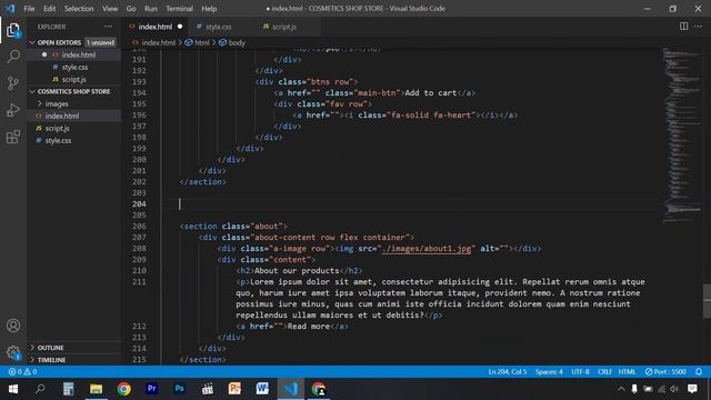 How To Create A Makeup Website - Online Cosmetic Store using Html Css and Javascript